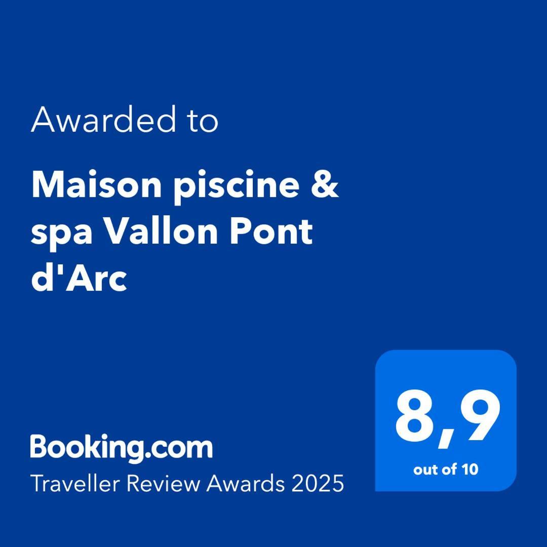 Maison Piscine & Spa Vallon Pont D'Arc Ngoại thất bức ảnh